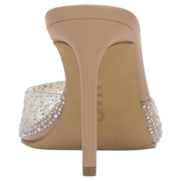 INC International Concepts Amra Dress Slide Sandals Pearl Bling Brown 8.5M - Picture 9 of 11